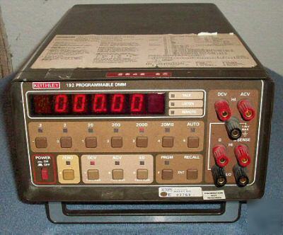 Keithley 192 7 digit dmm dc, ac, ohms .1% gpib
