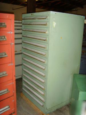 14DRAWER stanley vidmar tool storage industrial cabinet