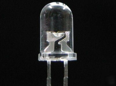 50 x 5MM white 13000MCD leds led led's + free resistors