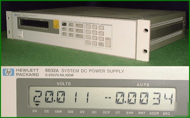 Hewlett packard 6632A system dc power supply with cal